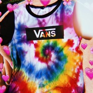 Tie dye vans shirt